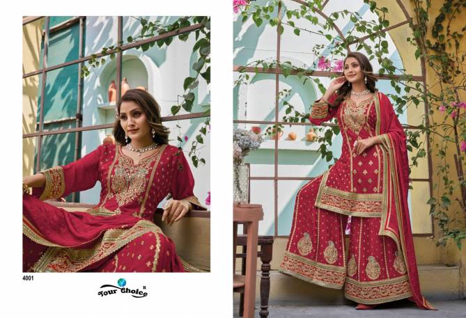 Olive By Your Choice Heavy Wedding Wear Sharara Readymade Suits Wholesale Market In Surat